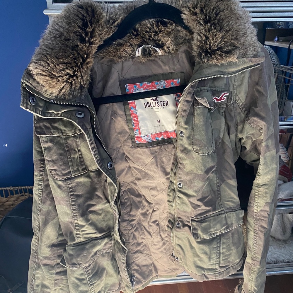 Hollister camouflage jacket